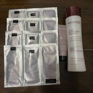 Keranique shampoo brand new Redken shampoo and conditioner and treatment.